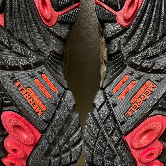 Merrell Moab 2 Vent Waterproof CT Women’s Tan and Black Hiking Shoes in Boulder - Picture 9 of 13